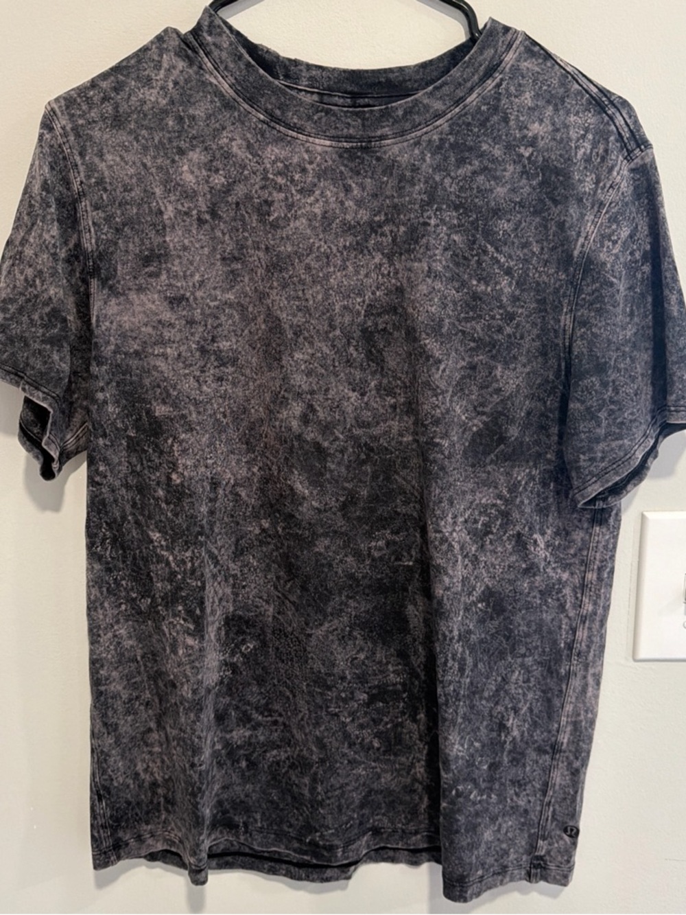 Men's Washed Black Mineral Dye Short Sleeve T-Shirt